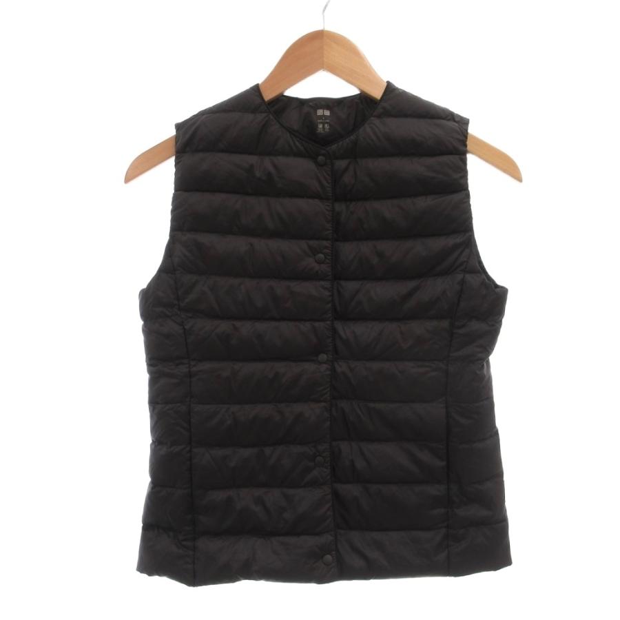 ユニクロ（UNIQLO） ダウンベスト S 黒 ブラック ナイロン