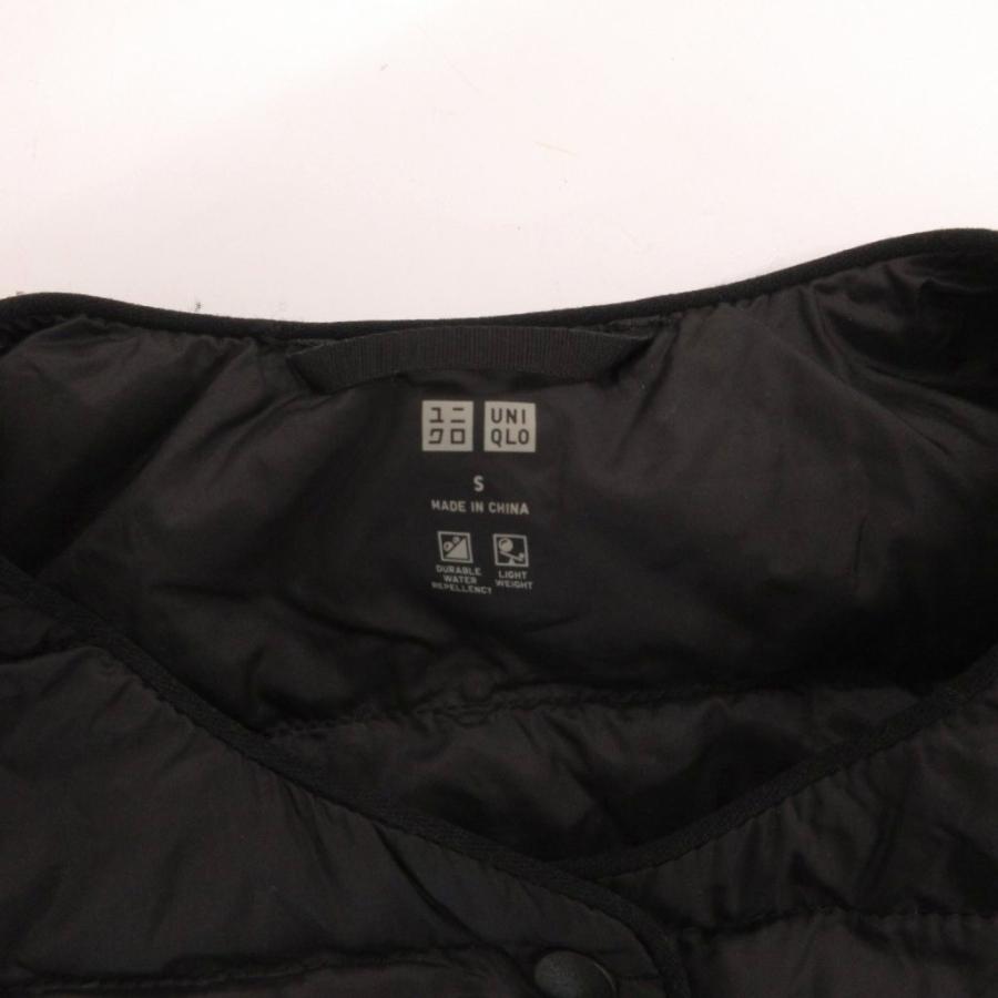 ユニクロ（UNIQLO） ダウンベスト S 黒 ブラック ナイロン