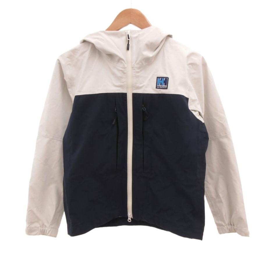ヘリーハンセン HELLY HANSEN マウンテンパーカー M 白 ホワイト 紺 
