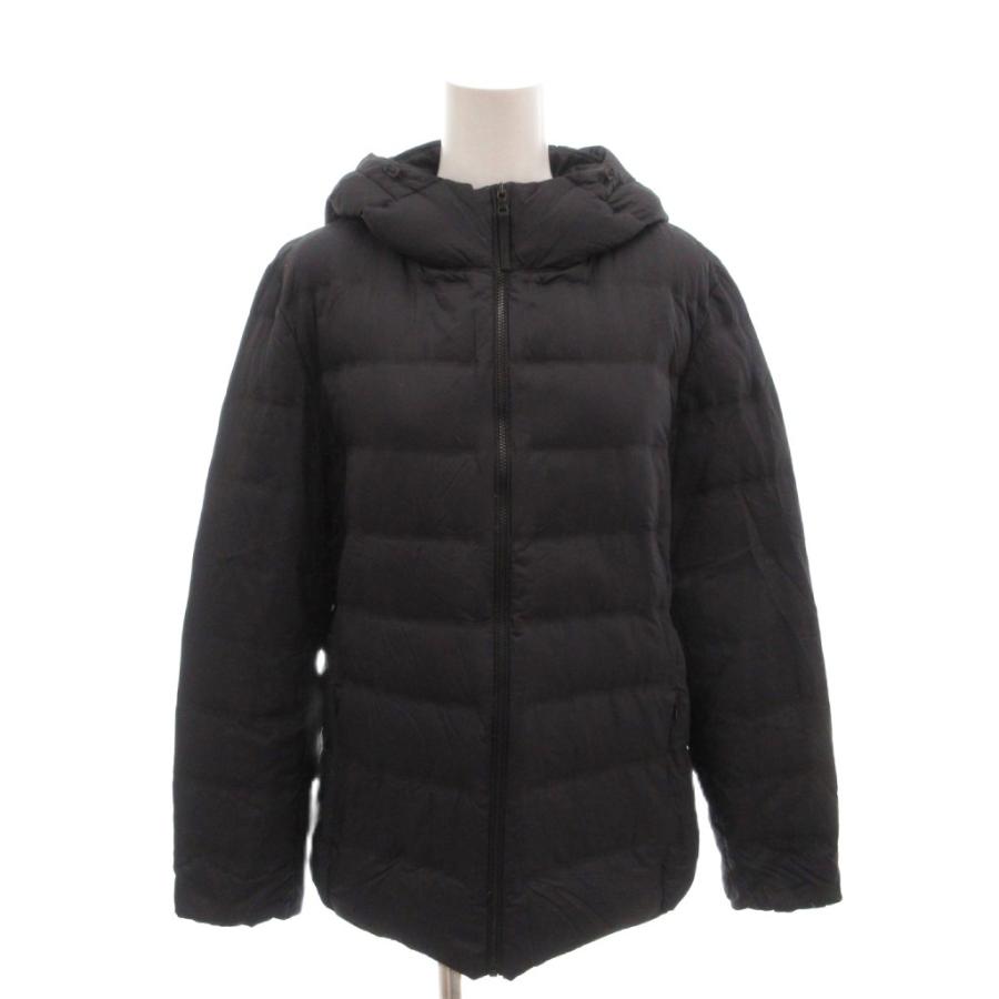 ユニクロ（UNIQLO） 美品 ダウンジャケット XL 黒 ブラックハイネック 