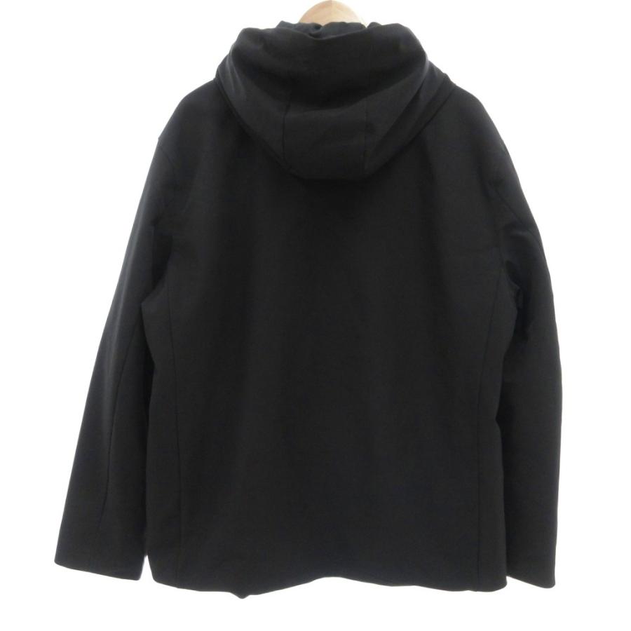 ZARA（ザラ） ジャケット XL 黒 ブラック 無地 フード付き 長袖 /ML 