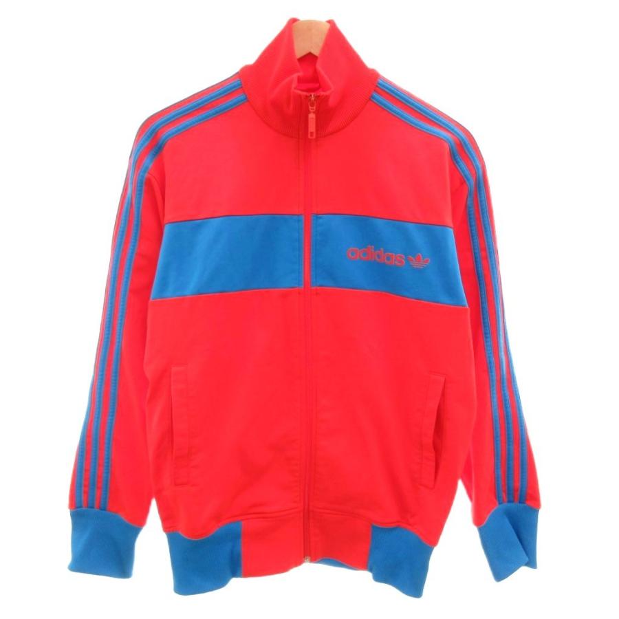 adidas（アディダス） ジャケット ジャージ M 赤 レッド ジップアップ 