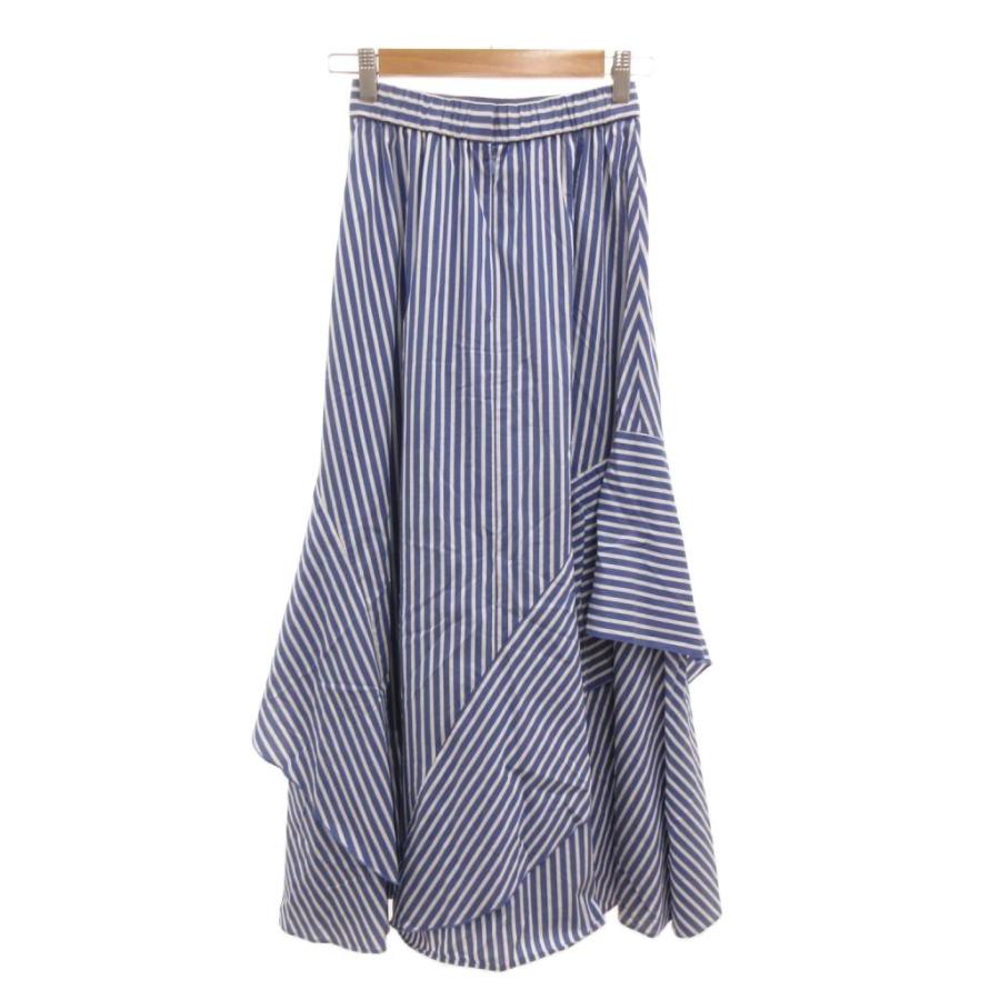 プラステ PLST 美品 スカート XS 白 ホワイト 青 ブルー