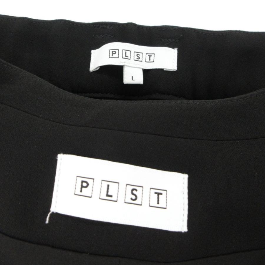 PLST プラステ Lサイズ 黒 スーツ セットアップ パンツ ノーカラー プラステ PLST セットアップ フォーマル スーツ ノーカラージャケット