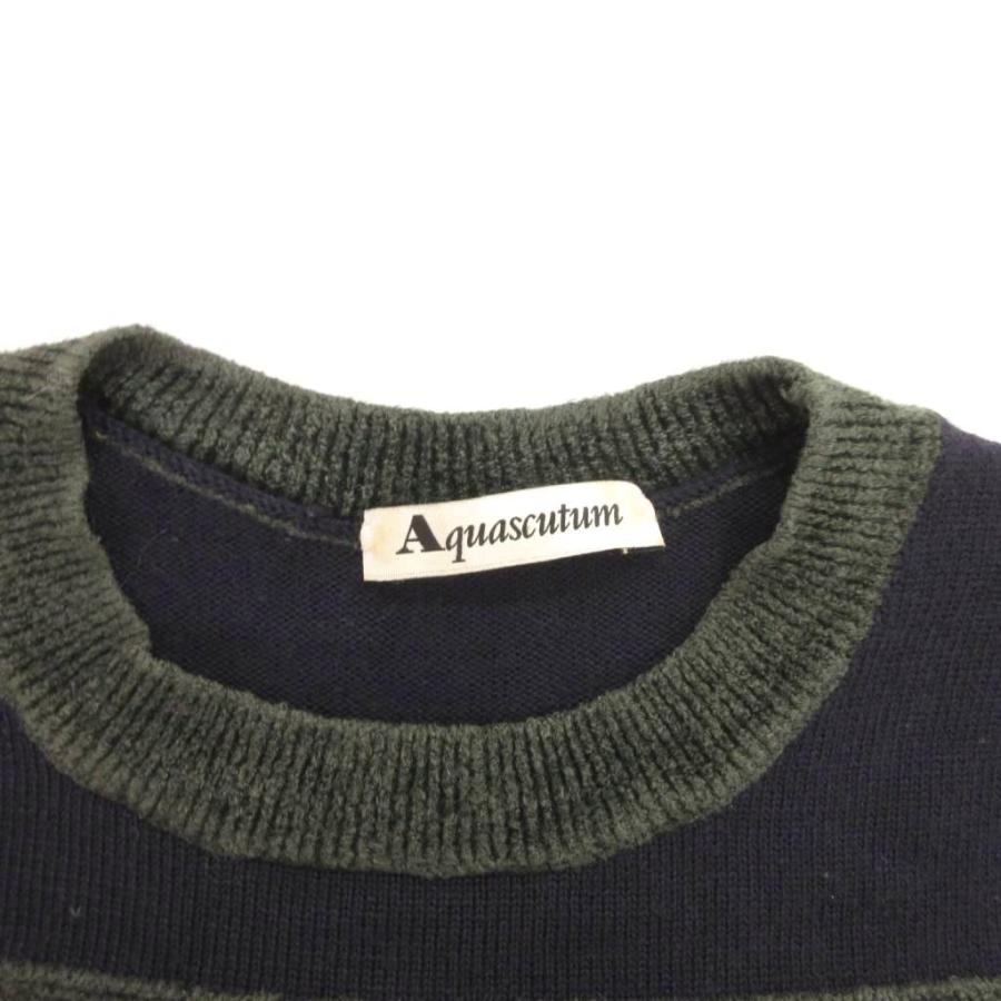アクアスキュータム AQUASCUTUM チュニックワンピース ニット 長袖