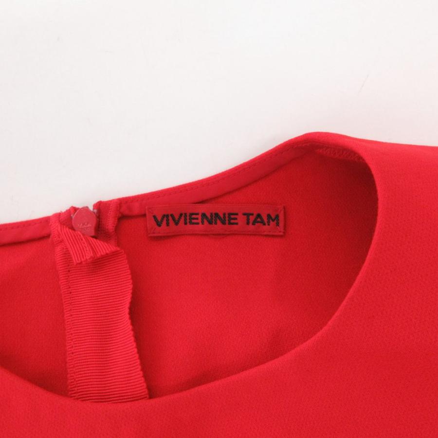 VIVIENNE TAM 赤 花柄 ノースリーブ ワンピース ヴィヴィアンタム VIVIENNE TAM ワンピース 1 ノースリーブ ロング