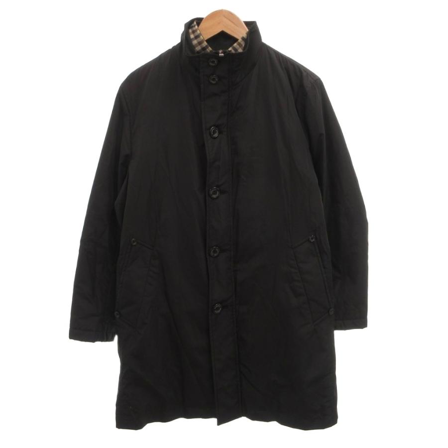 レディース Aquascutum(アクアスキュータム) 中綿コート 日本製 黒