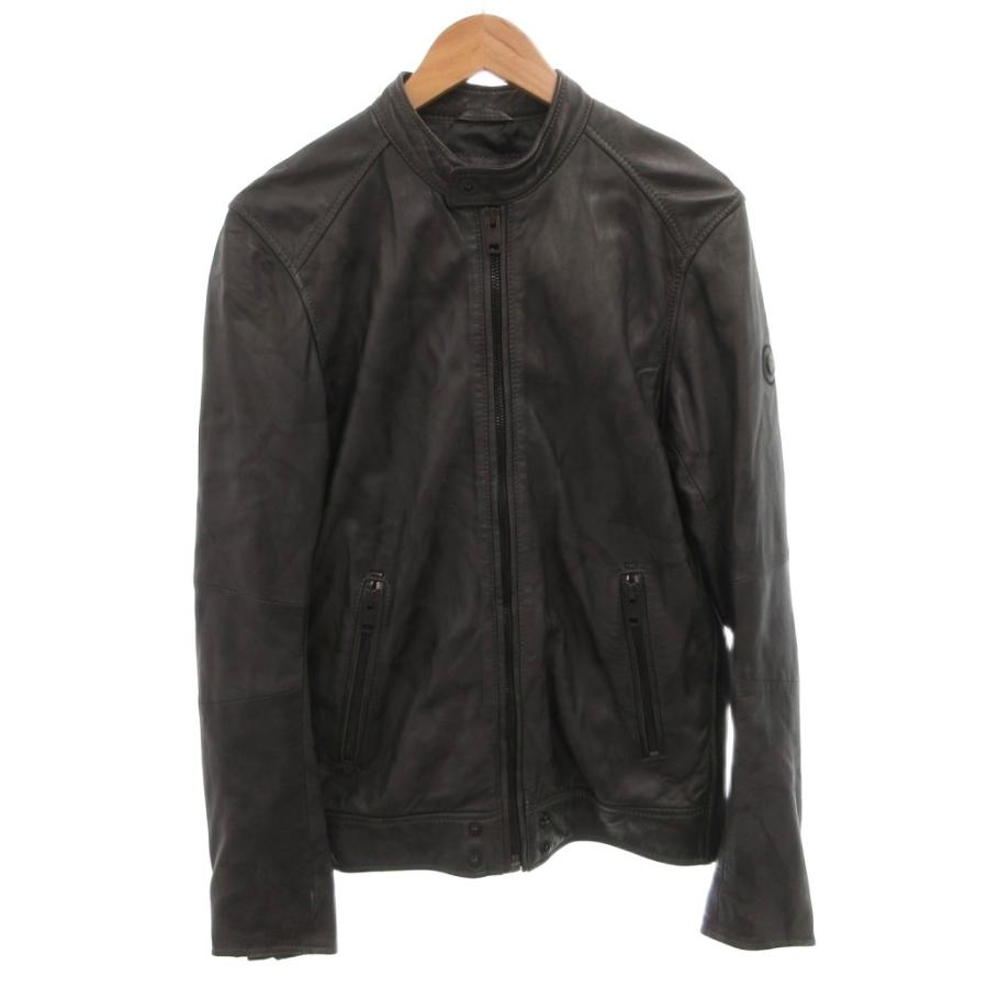 DIESEL ディーゼル ブラック ライダースジャケット L DIESEL シングル 