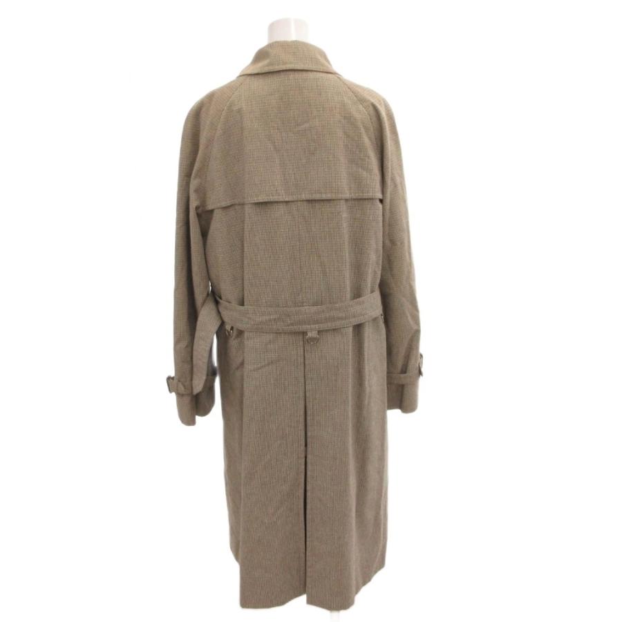 【極美品】Aquascutum　トレンチコート　ダブル　ベルト　カーキ　チェック アクアスキュータム AQUASCUTUM トレンチコート ダブル ライナー