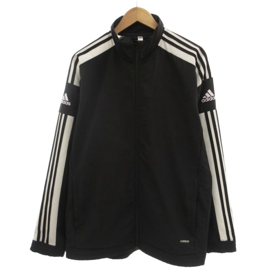 アディダス adidas トラックジャケット ジャージ スクアドラ21 ロゴ 2XL 黒 ブラック 白 ホワイト /OB メンズ
