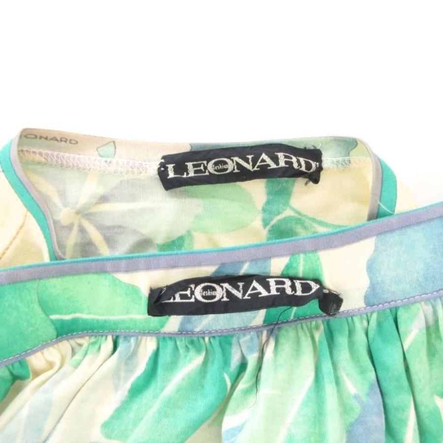 LEONARD（レオナール） セットアップ 半袖ブラウス スカート 花柄