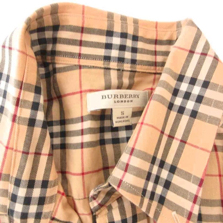 バーバリー ロンドン BURBERRY LONDON 美品 半袖シャツ ブラウス ノバ