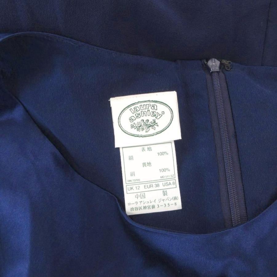 ローラアシュレイ LAURA ASHLEY 美品 ノースリーブワンピース ボート 