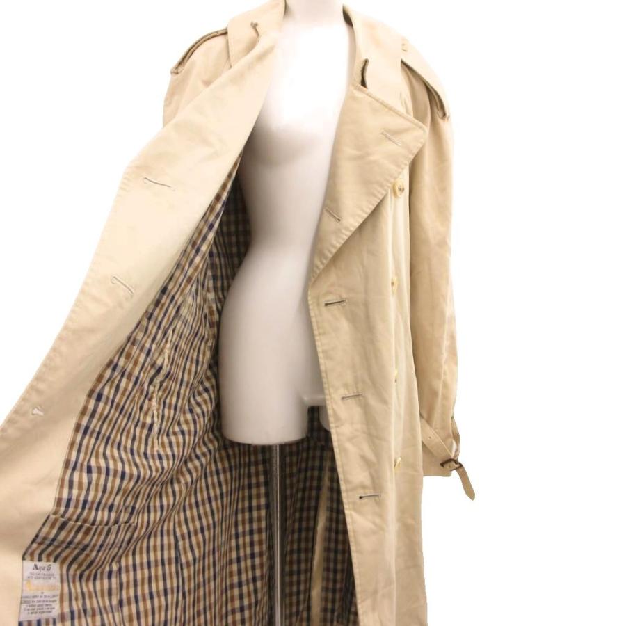 アクアスキュータム AQUASCUTUM トレンチコート ロング 裏地チェック