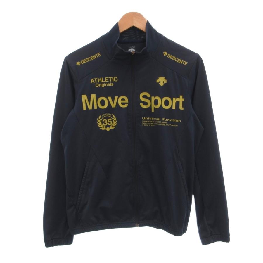 デサント DESCENTE トラックジャケット ジャージ ロゴ ジップアップ M