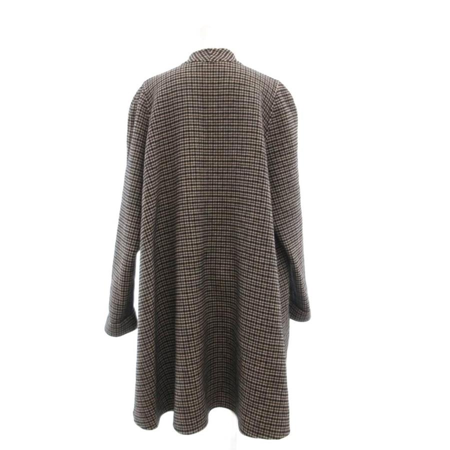 極美品❗️ Paul Smith 千鳥格子コート フジイデミ FUJII DEMI 美品 ノーカラーコート ロング丈 千鳥格子柄
