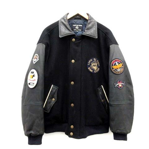 手数料安い シナコバ Sina Cova Ll スタジャン スタジアムジャンパー ジャケット アウター レザー ワッペン 中綿 紺 ネイビー Tk メンズ ベクトル 古着 レビューで送料無料 Bm Pros Com