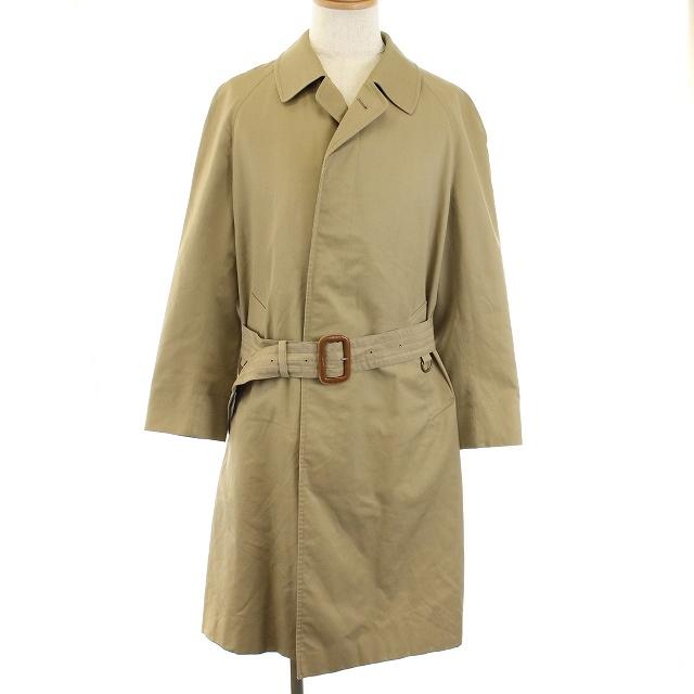 オンライン限定商品 中古 アクアスキュータム Aquascutum ステンカラーコート バルマカーンコート 裏地チェック ベージュ Nm Ec メンズ ベクトル 古着 ステンカラーコート Floridapace Gov