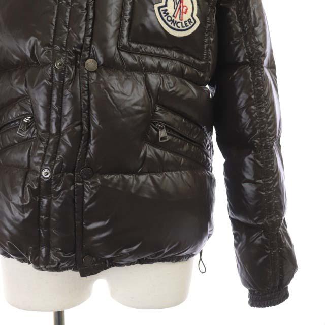 21a W新作 送料無料 中古 モンクレール 古着 ベクトル メンズ Ec Es ダークブラウン 茶 2 ナイロン フード付き アウター ダウンジャケット Downjacket K2 Moncler ダウンコート