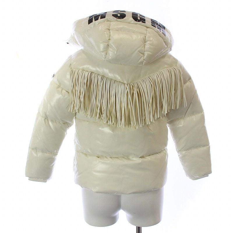 エムエスジーエム MSGM KIDS キッズ フリンジ ロゴ プリント パファー  