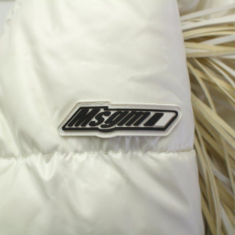 エムエスジーエム MSGM KIDS キッズ フリンジ ロゴ プリント パファー  