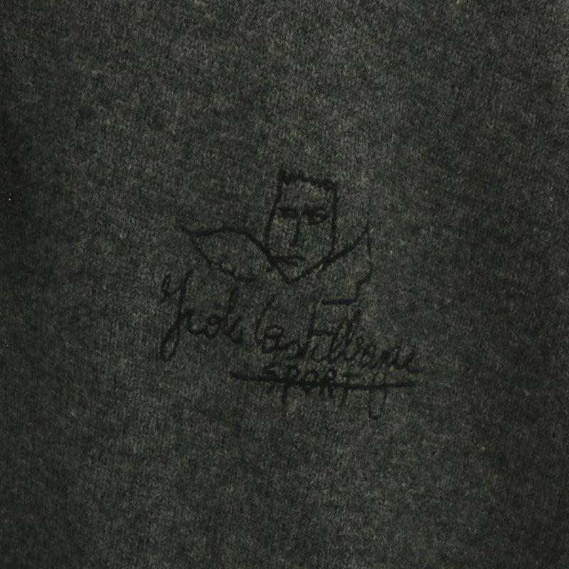 カステルバジャック CASTELBAJAC スポーツ SPORT ポロシャツ ウール ニット 長袖 ロゴ 刺繍 4 XL グレー /XZ ■GY35 メンズ｜vectorpremium｜08