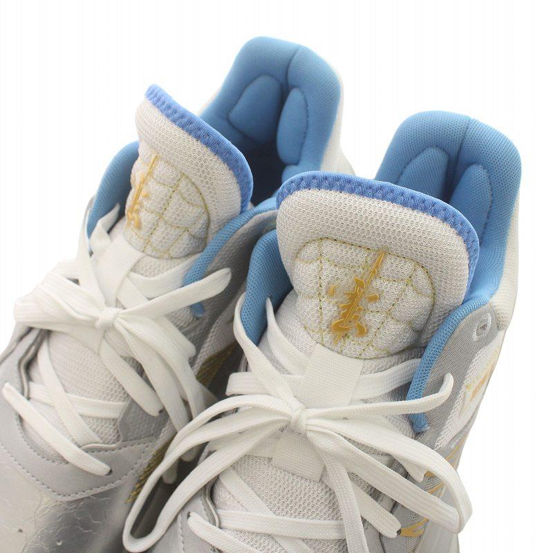 adidas D.O.N Issue 1 GCA Light Blue Gold Metallic Footwear White ドン イシュー スニーカー US10 28cm 水色 シルバー色 FW3657｜vectorpremium｜04