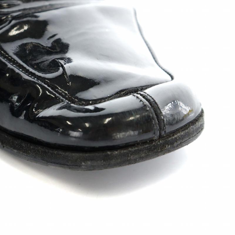 サンローラン パリ SAINT LAURENT PARIS ショートブーツ エナメル 