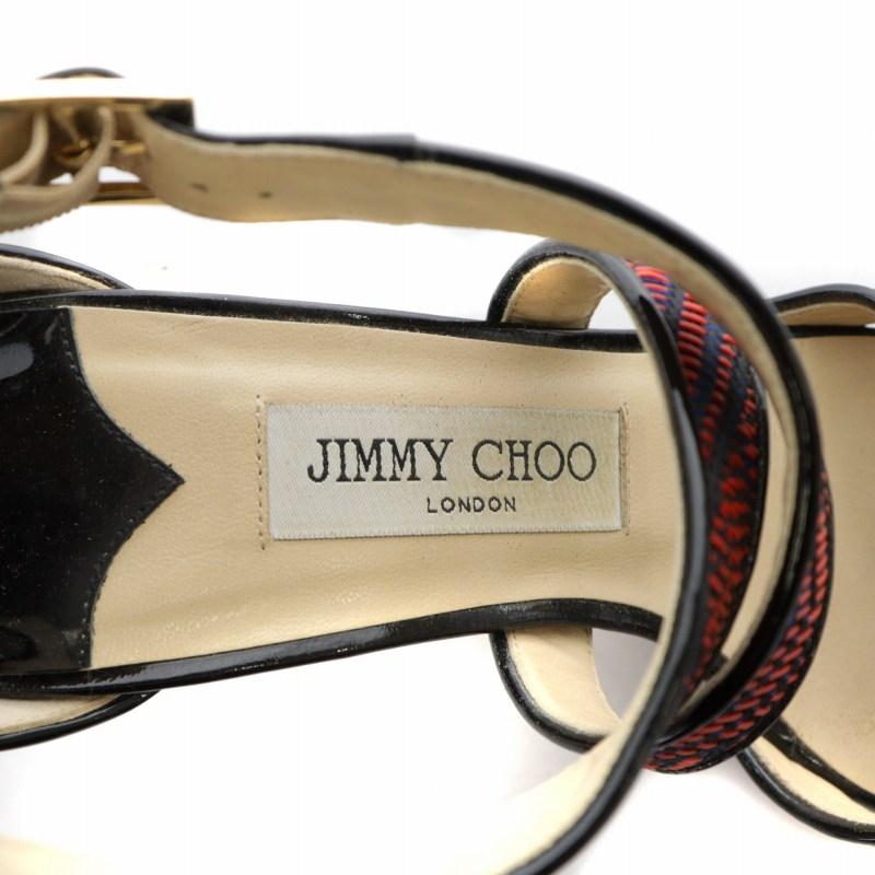 ジミーチュウ JIMMY CHOO サンダル パンプス エナメル オープン