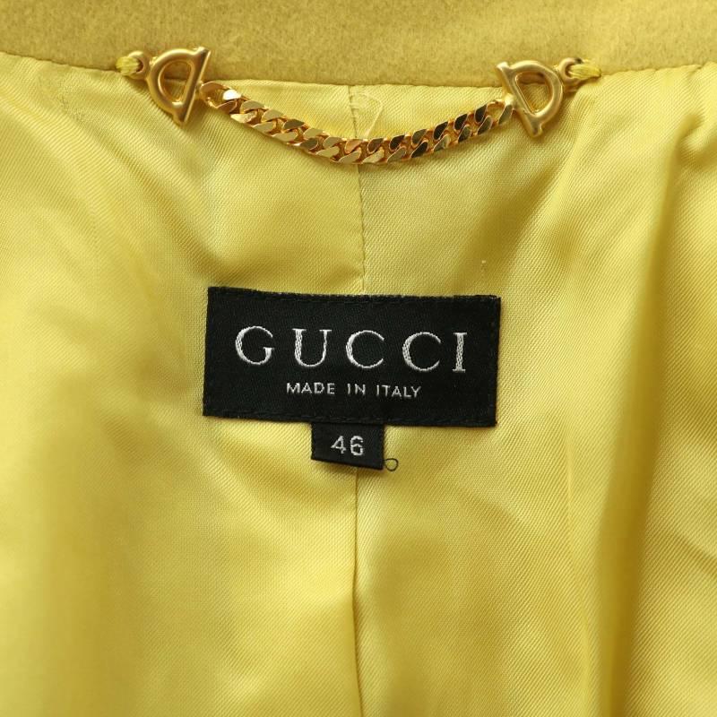 GUCCI グッチ テーラード ジャケット カシミヤ シングル 3B 金 GUCCI グッチ テーラード ジャケット カシミヤ シングル 3B 金
