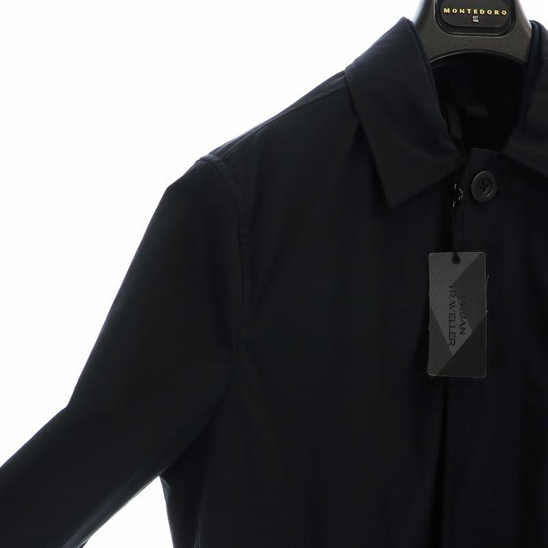 【中古】未使用品 モンテドーロ MONTEDORO パッカブル ステンカラーコート タグ付き 長袖 比翼ボタン 未使用品 モンテドーロ MONTEDORO パッカブル ステンカラーコート タグ