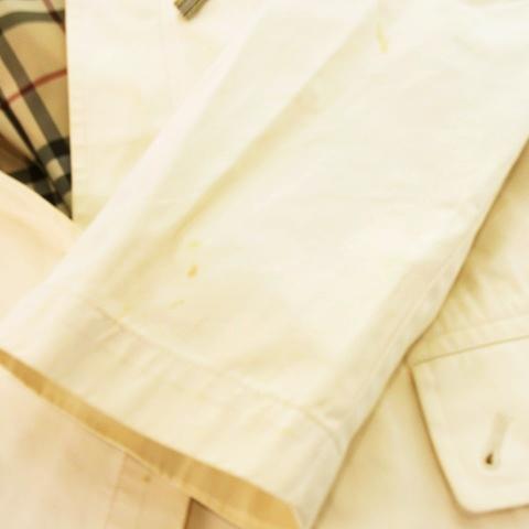 美品　バーバリーロンドン　ジャケット　ノバチェック　ジップアップ　比翼　ベルト付 BURBERRY LONDON バーバリー ロンドン ノバチェック コットン