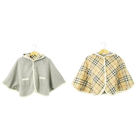 未使用品 バーバリー ロンドン BURBERRY LONDON ニットポンチョ ケープ 