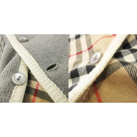 未使用品 バーバリー ロンドン BURBERRY LONDON ニットポンチョ ケープ 