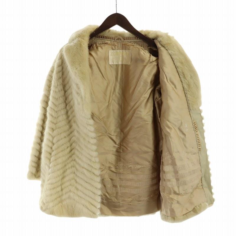 エンバ EMBA 毛皮 サファイヤミンクファー コート ミドル 長袖 総裏地