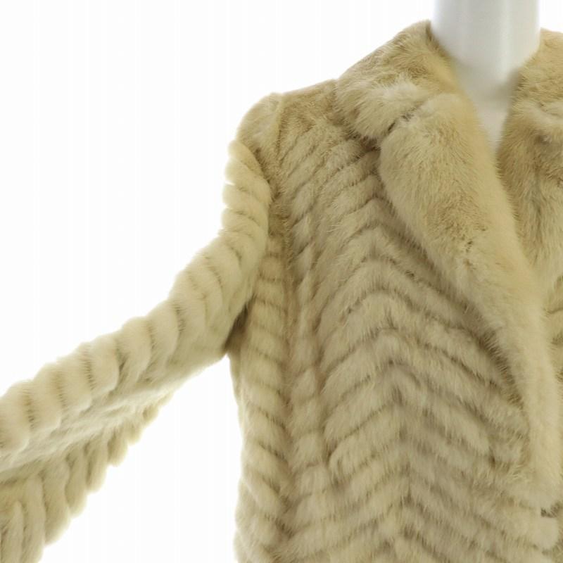 ☆高級☆EMBA MINK☆デザインリアルファーミンクコート☆本毛皮