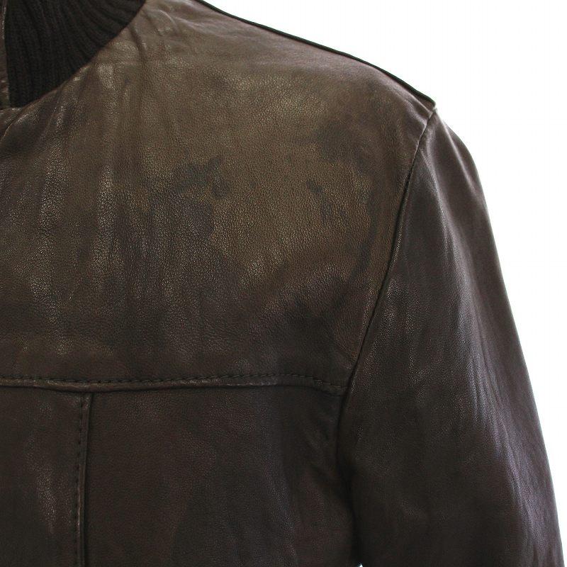 ジョルジオブラット　レザージャケット GIORGIO BRATO ジョルジオブラット ラムレザー ダブルライダース