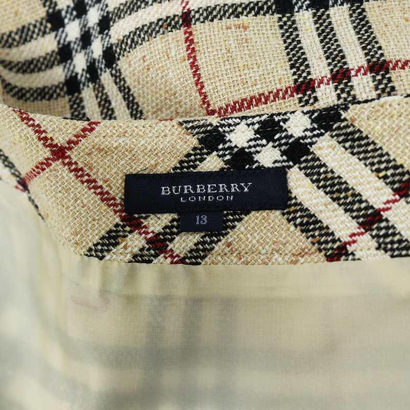 バーバリー ロンドン BURBERRY LONDON ラップスカート ミドル ロゴ 