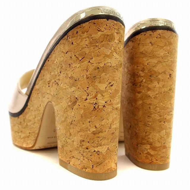 ジミーチュウ JIMMY CHOO サンダル ウェッジソール メタリック