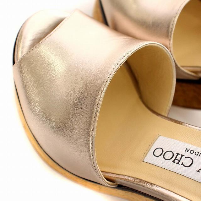 ジミーチュウ JIMMY CHOO サンダル ウェッジソール メタリック
