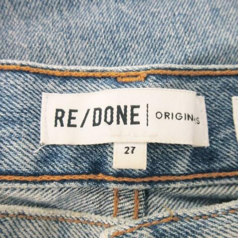 リダン RE/DONE デニムパンツ ストレート ボタンフライ ダメージ加工