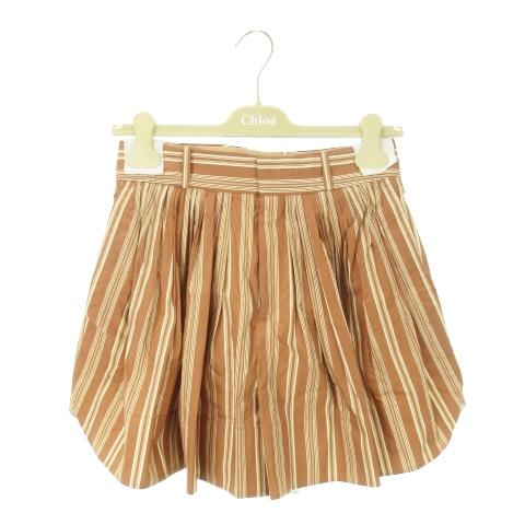Chloe 未使用品 クロエ CHLOE キュロット ショートパンツ ストライプ  