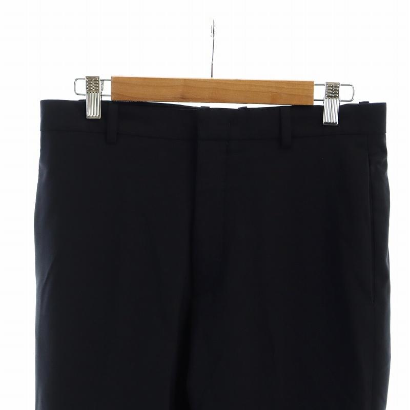 ジルサンダー JIL SANDER スラックス パンツ ジップフライ 44 L 紺