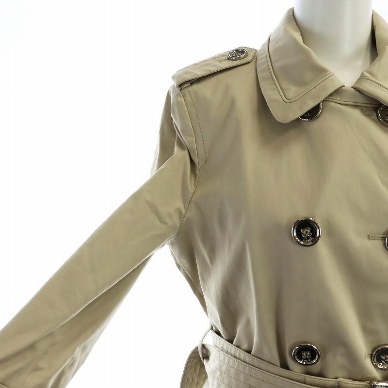 COACH コーチ トレンチコート 長袖 背抜き ロゴ ダブル ベルト