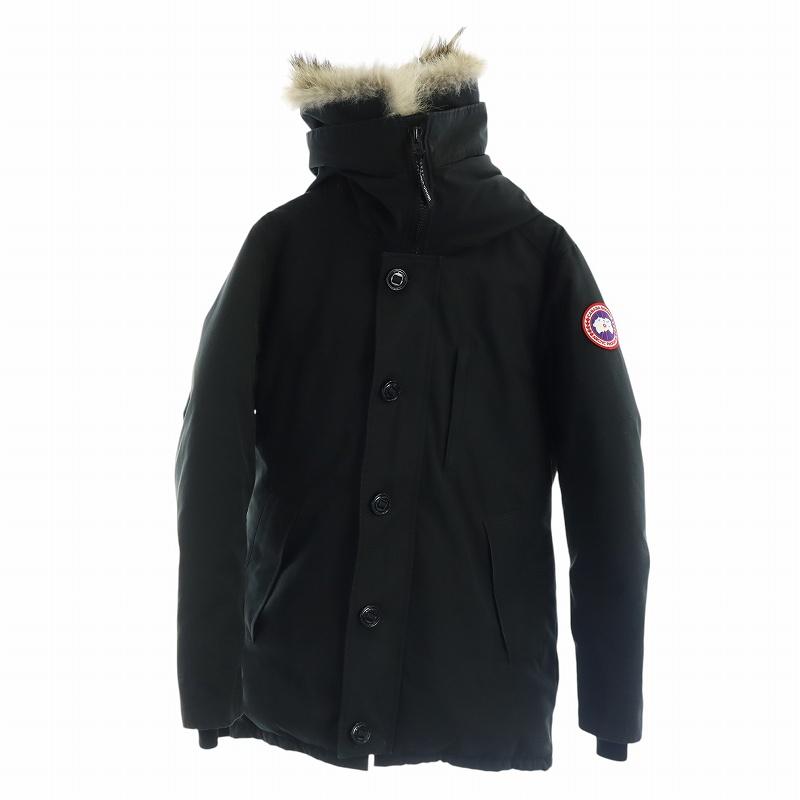 美品/カナダグース希少//S//ジャスパー/コヨーテ Canada Goose Jasper Parka ブラックコヨーテ毛皮M