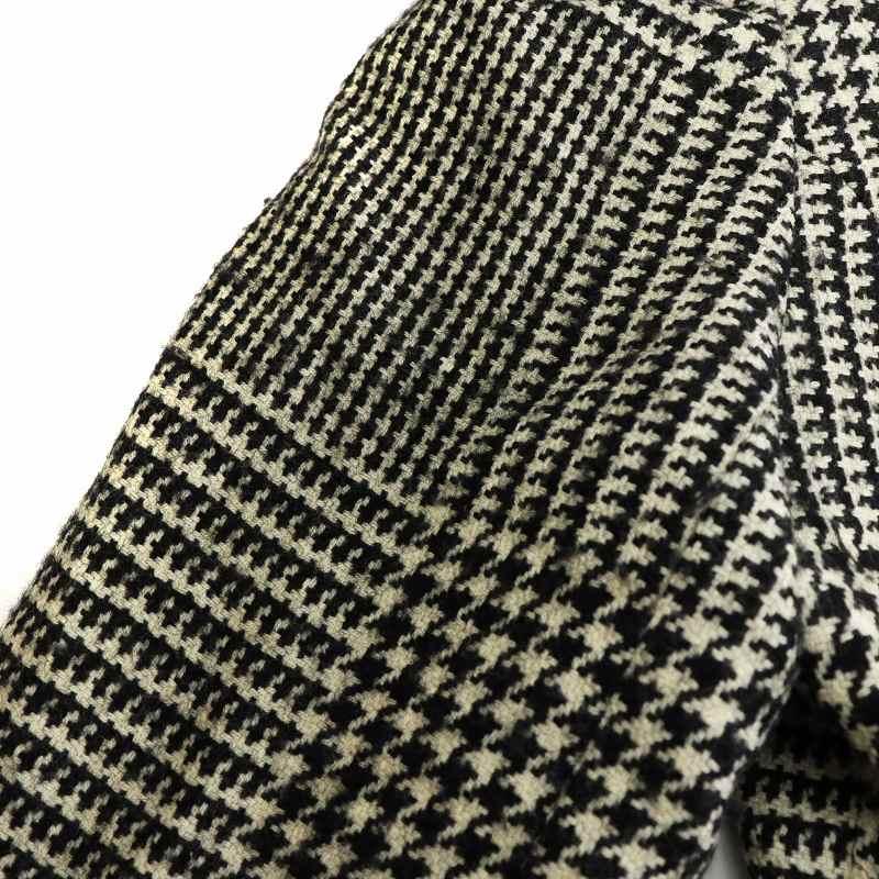 クリスチャンディオール M ウール 千鳥格子 ノーカラージャケット Christian Dior（クリスチャン・ディオール） ノーカラー ジャケット