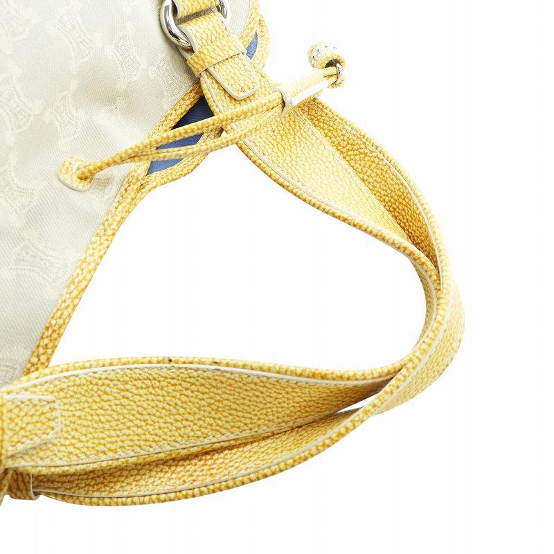 CELINE セリーヌ トートバッグ ハンド レザー キャンバス 総柄 ロゴ  