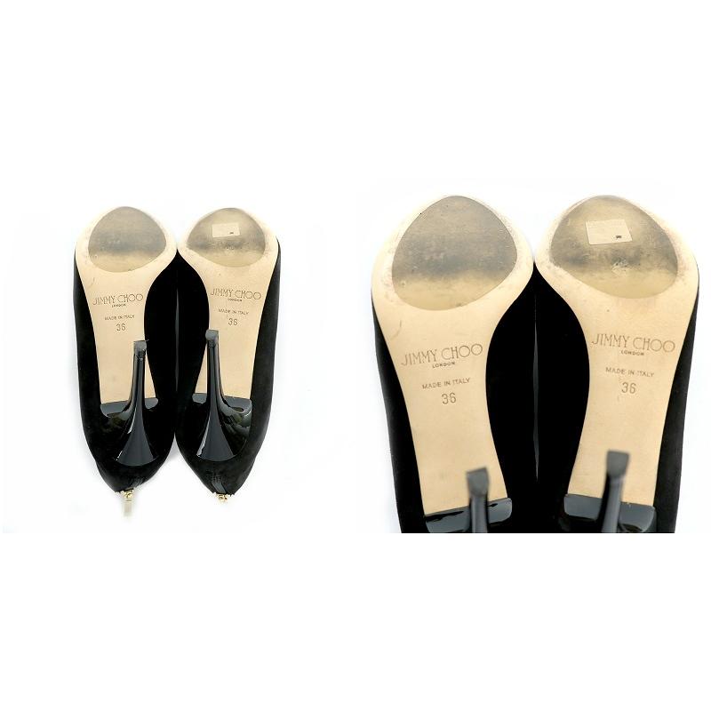 ジミーチュウ JIMMY CHOO ブーツ ブーティ スエード レザー ヒール