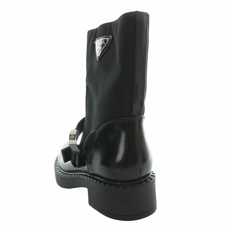 PRADA（プラダ） ショートブーツ ストラップ Re-Nylon ナイロン レザー