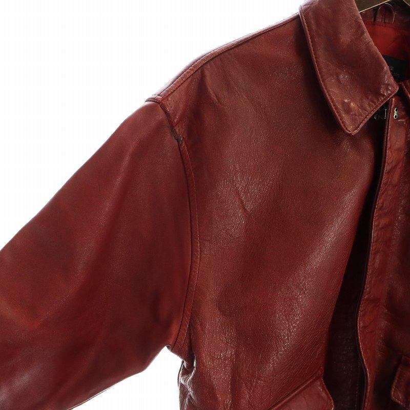 AVIREX（アヴィレックス） A-2 レザージャケット 馬革 長袖 ジップ